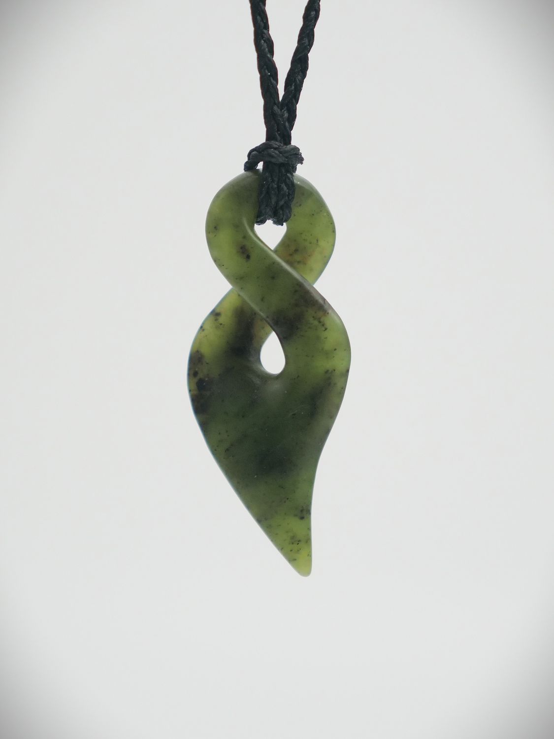 Moko Pounamu Single Pikorua NZ Genuine Totoweka Greenstone - Papakaio