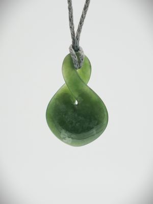 Moko Pounamu Single Pikorua NZ Genuine Kahotea Greenstone - Kohaka