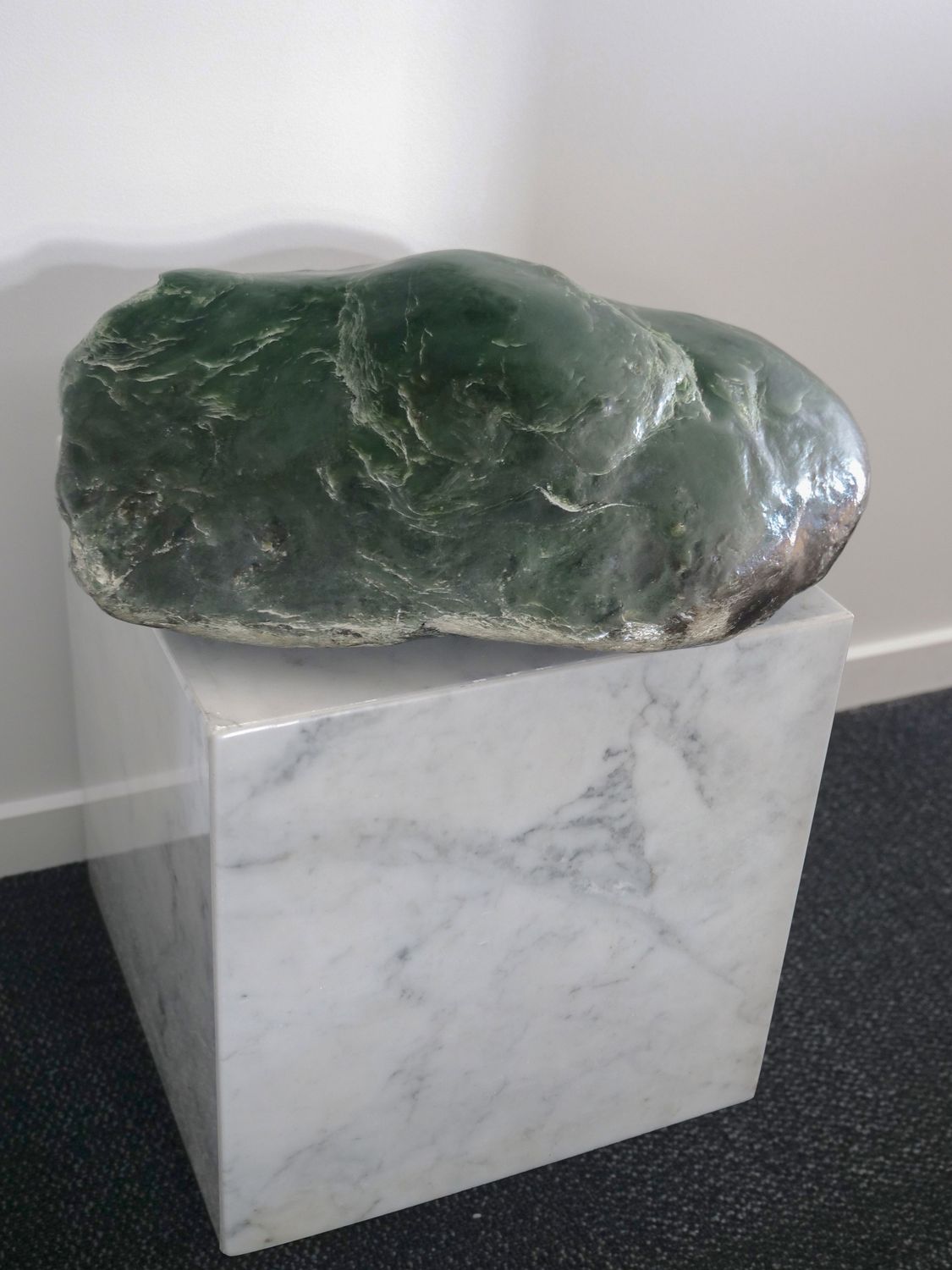 Moko Pounamu Genuine NZ Kawakawa Greenstone - Awamoa