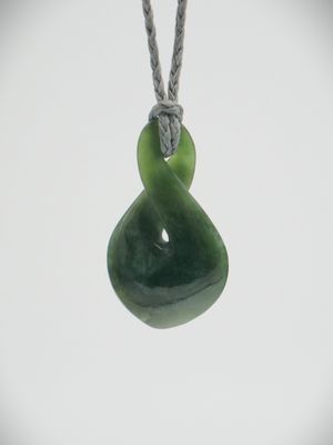 Moko Pounamu Single Pikorua NZ Genuine Kahotea Greenstone - Tawai