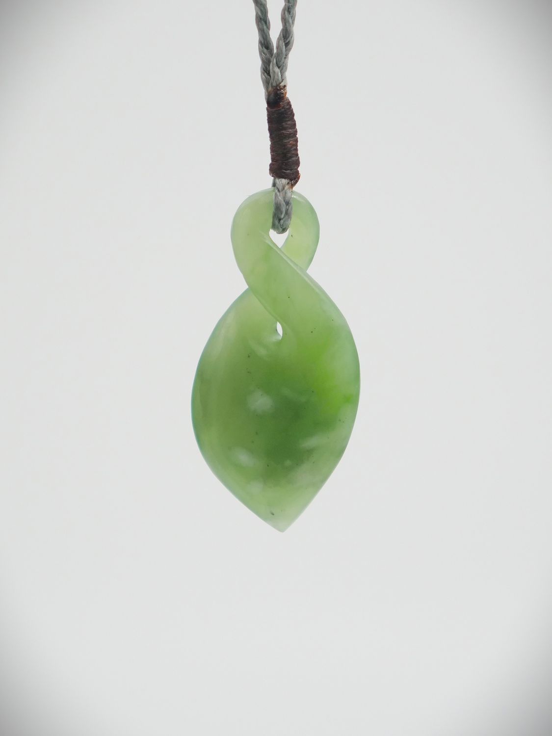 Moko Pounamu Single Pikorua NZ Genuine Kahotea Greenstone - Puketi