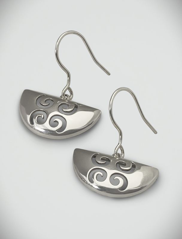 Moko Pounamu - I AM HOPE Sterling Silver Earring 11961