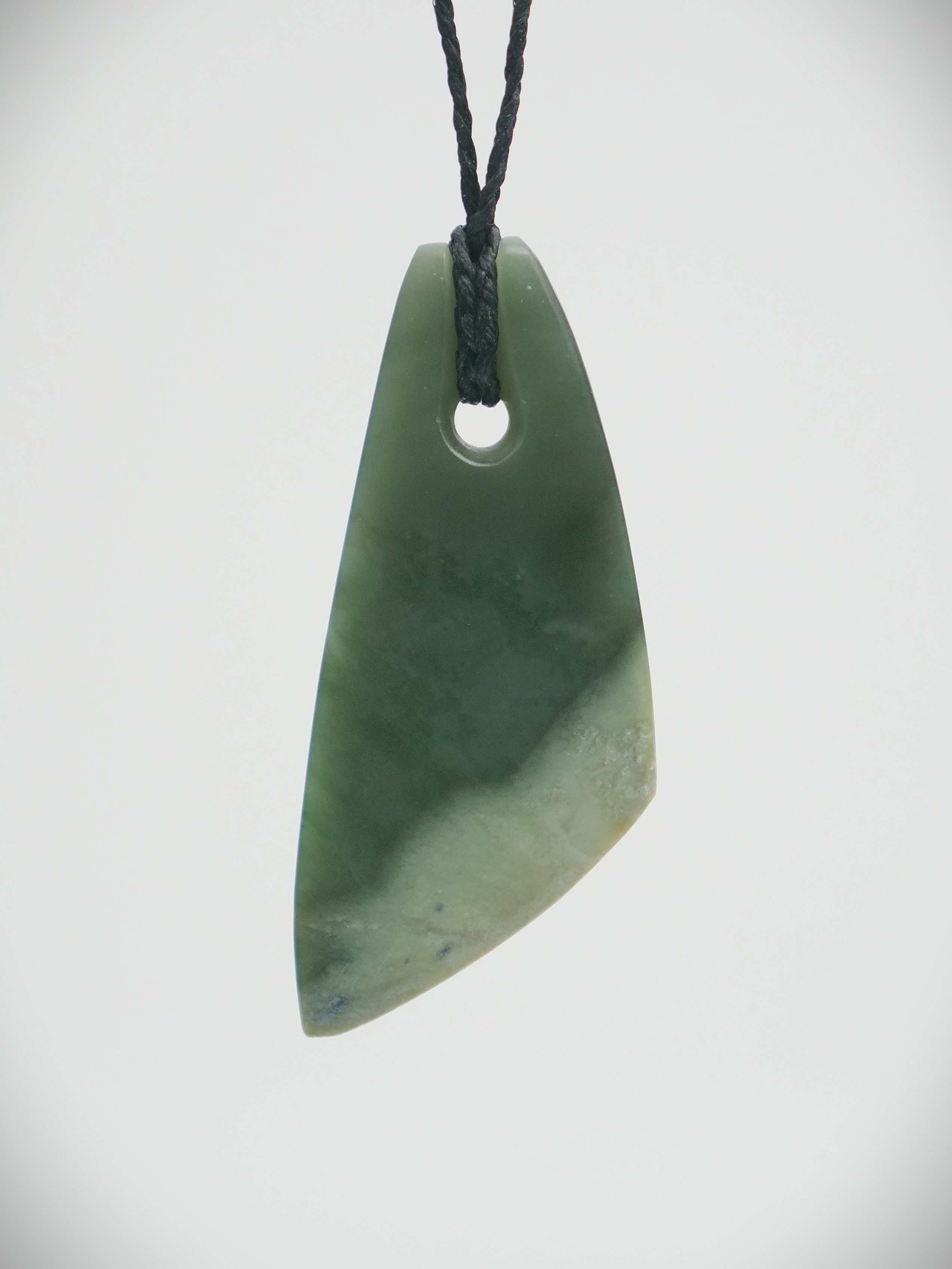 Moko Pounamu Toki NZ Genuine Inanga Flower Greenstone- Waimate