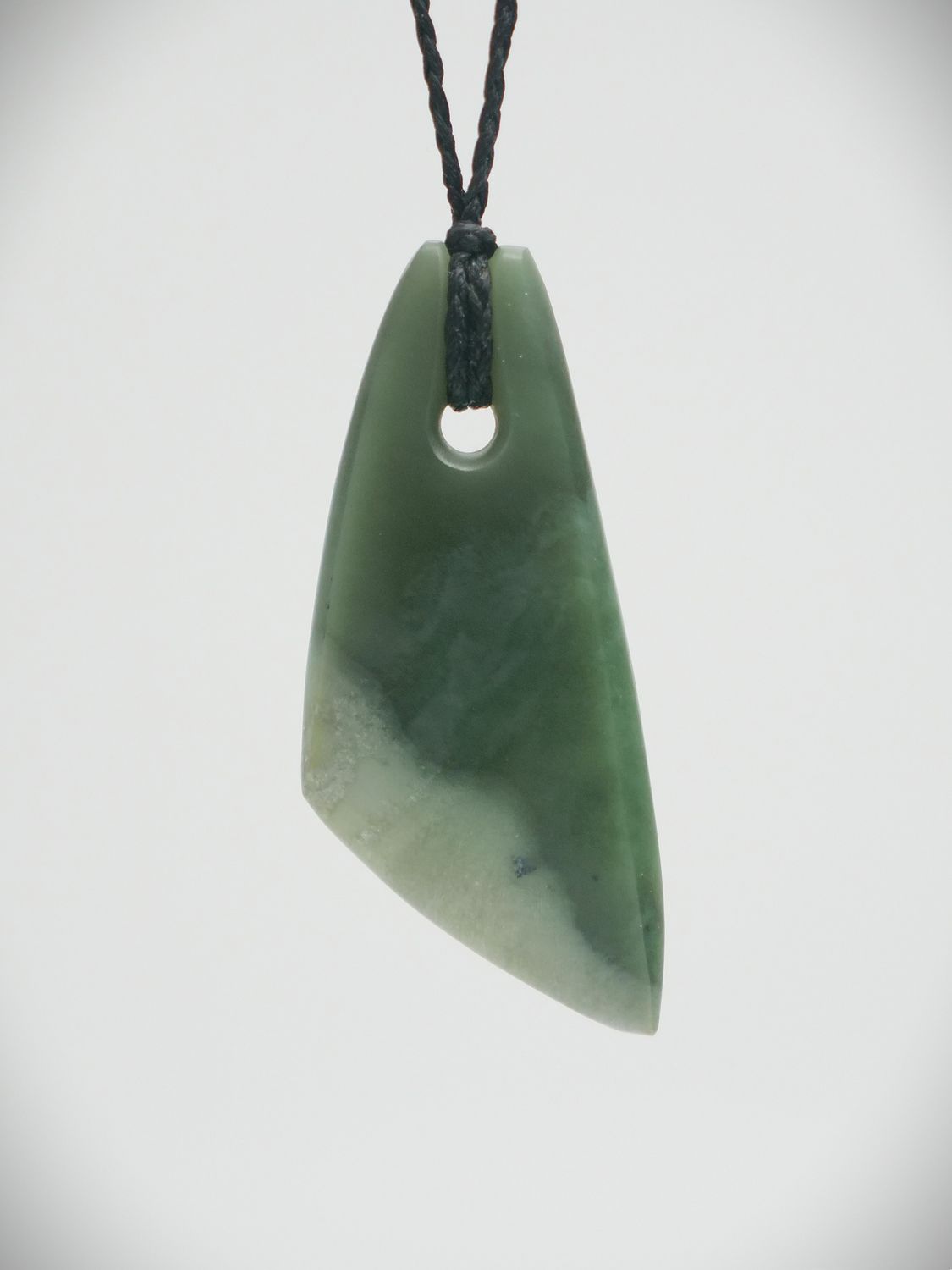 Moko Pounamu Toki NZ Genuine Inanga Flower Greenstone- Waimate