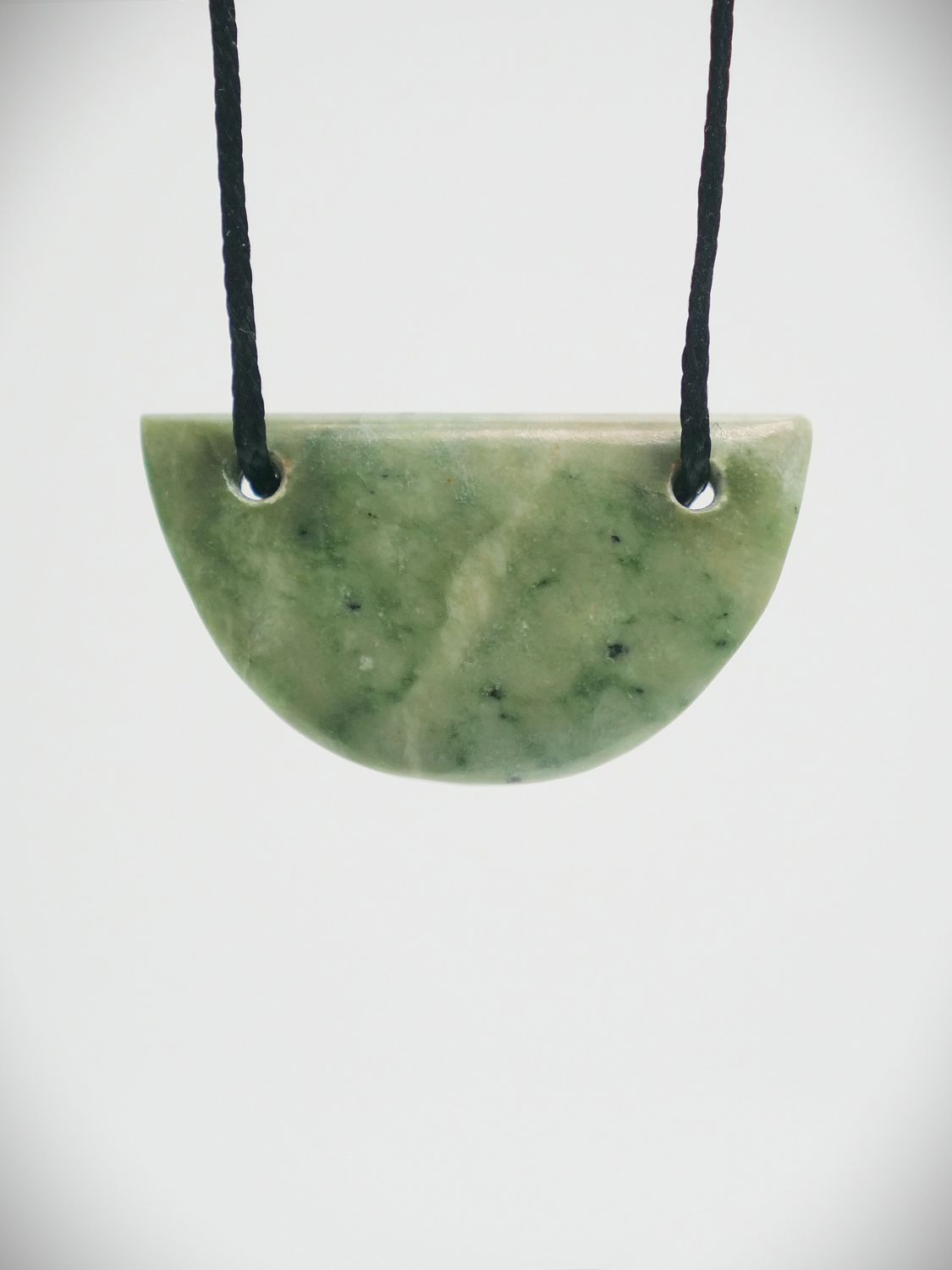 Moko Pounamu Kouma (Breastplate) NZ Genuine Auhunga Greenstone - Rotokawa
