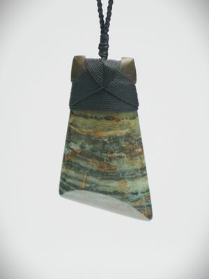 Moko Pounamu,  Toki Adze NZ Genuine Nelson Golden Bay Polychrome Schist  - Ahaura