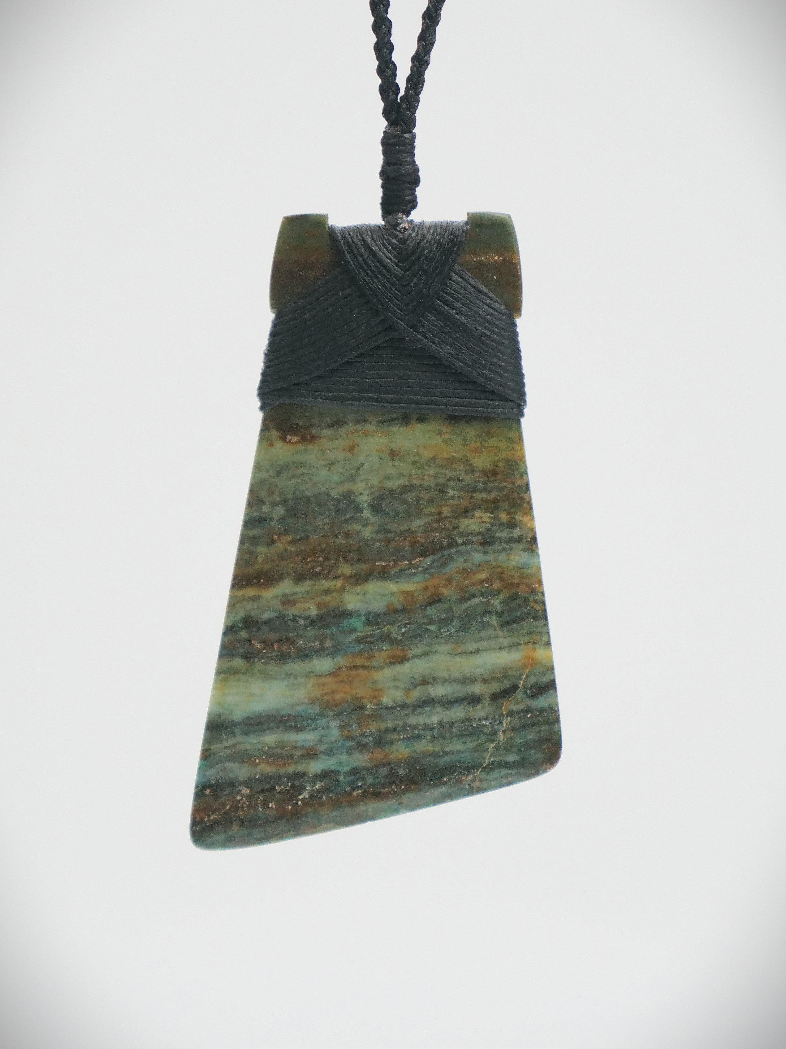 Moko Pounamu, Toki Adze NZ Genuine Nelson Golden Bay Polychrome Schist - Ahaura