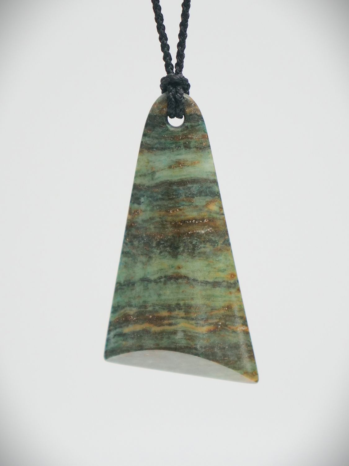 Moko Pounamu,  Toki Adze NZ Genuine Nelson Golden Bay Polychrome Schist  - Kauru