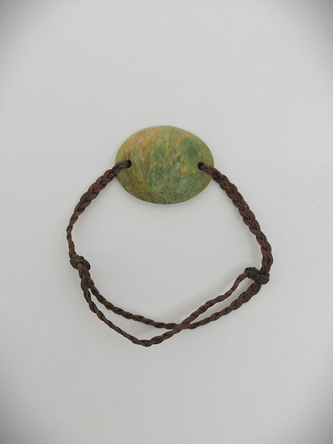 Moko Pounamu Adjustable Bracelet NZ Genuine Marsden Flower Greenstone 12108