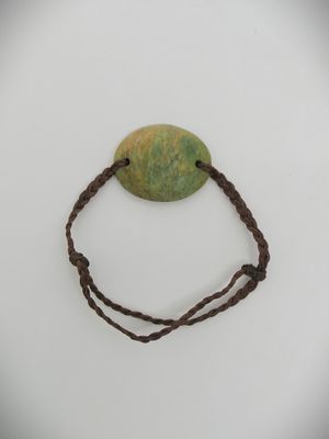 Moko Pounamu Adjustable Bracelet NZ Genuine Marsden Flower Greenstone 12108