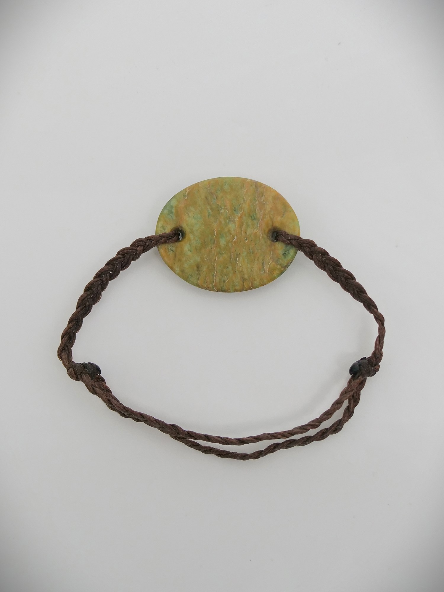 Moko Pounamu Adjustable Bracelet NZ Genuine Marsden Flower Greenstone 12108