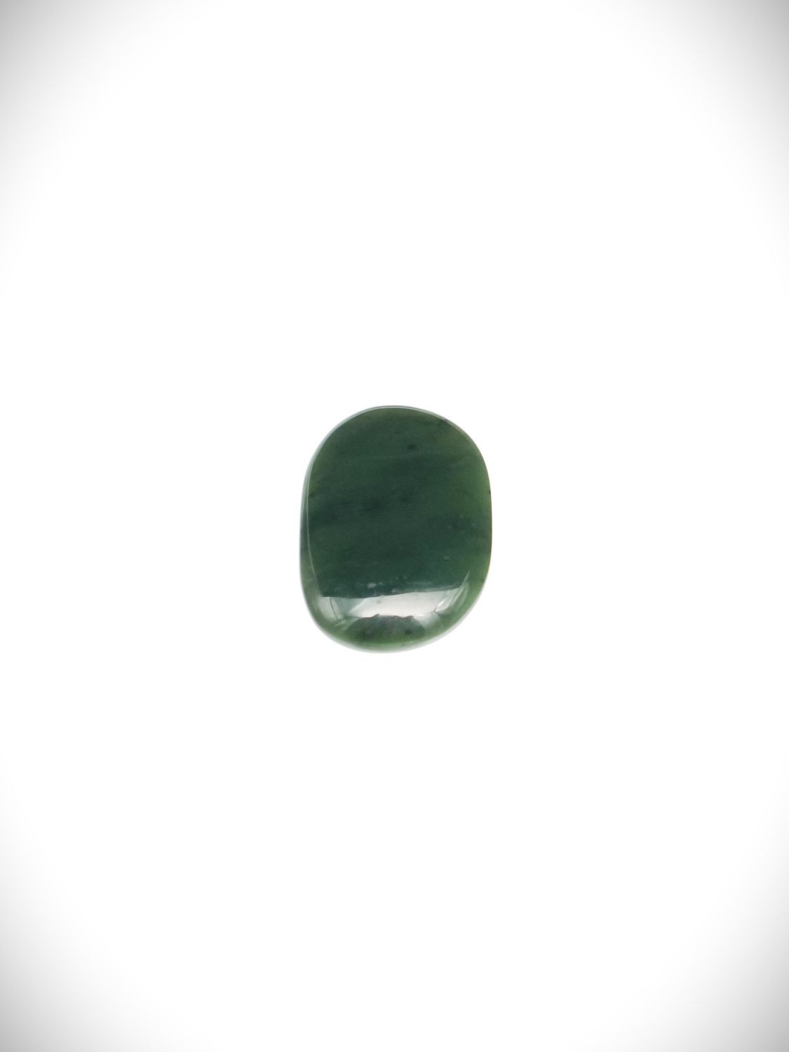 Moko Pounamu Kawakawa Greenstone Free Form Cabochon #152