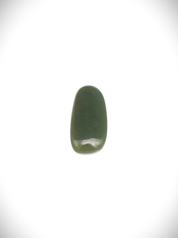 Moko Pounamu Dark Inanga Greenstone Free Form Cabochon #155