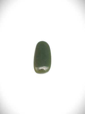 Moko Pounamu Dark Inanga Greenstone Free Form Cabochon #155