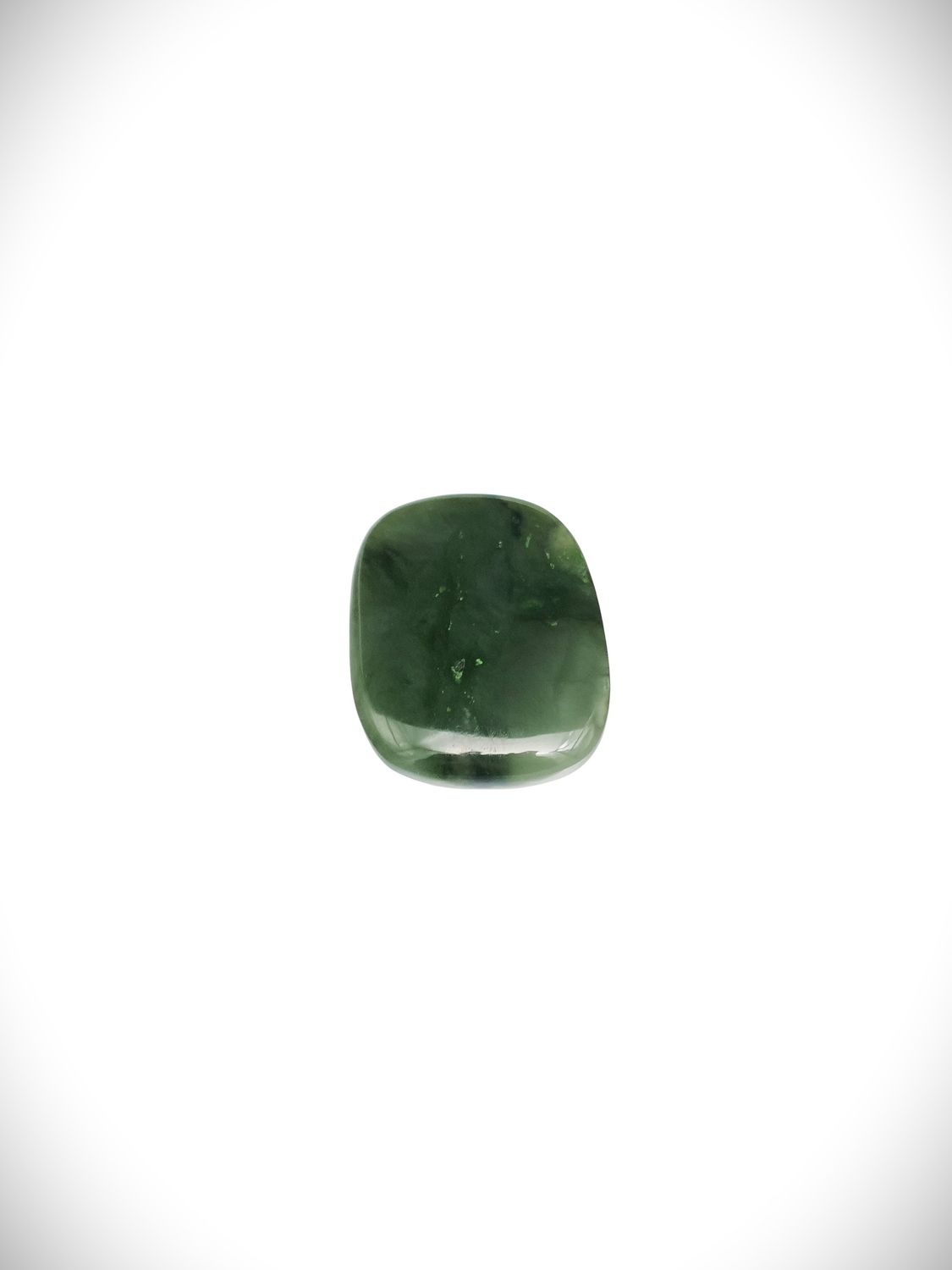 Moko Pounamu Kawakawa Greenstone Free Form Cabochon #166
