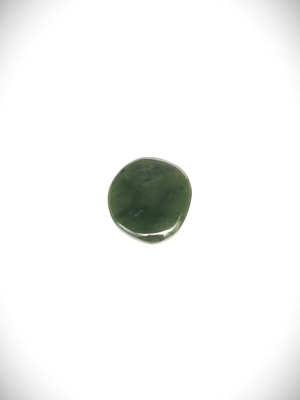 Moko Pounamu Kawakawa Greenstone Free Form Cabochon #170