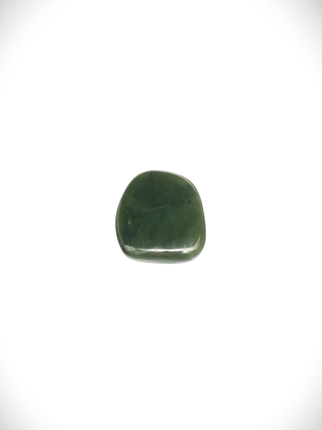 Moko Pounamu Kawakawa Greenstone Free Form Cabochon #171