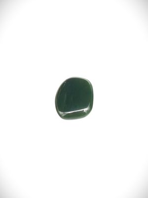 Moko Pounamu Kawakawa Greenstone Free Form Cabochon #174