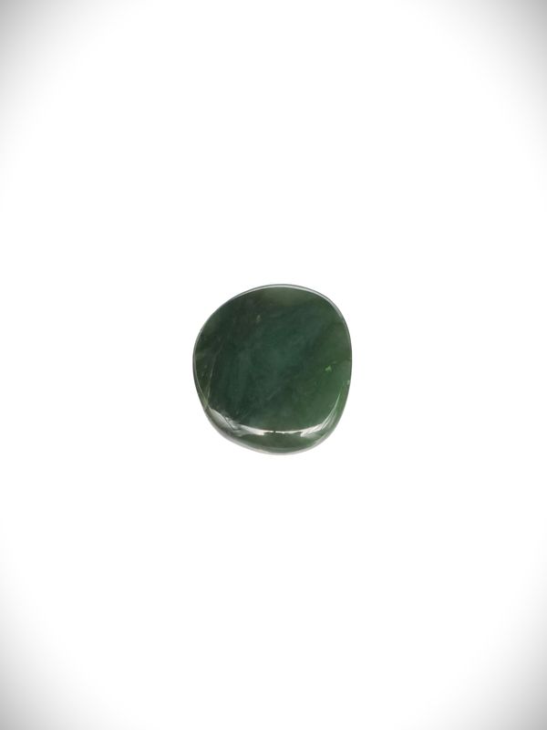 Moko Pounamu Kawakawa Greenstone Free Form Cabochon #172