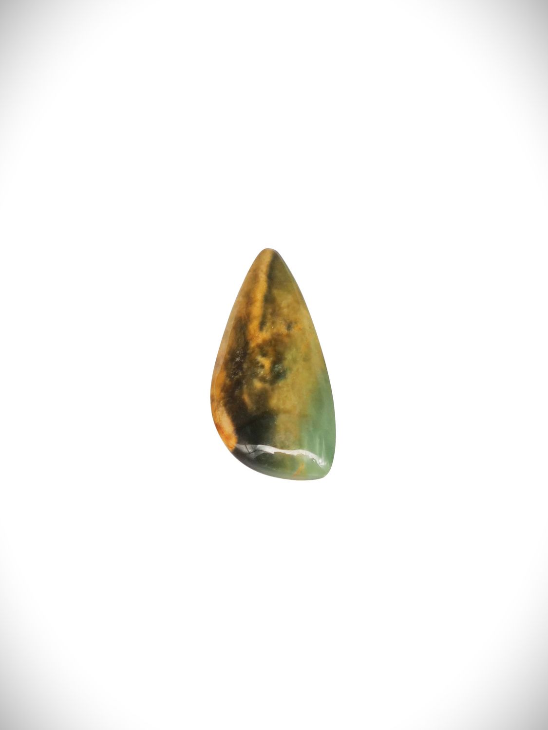 Moko Pounamu Raukaraka Greenstone Free Form Cabochon #183