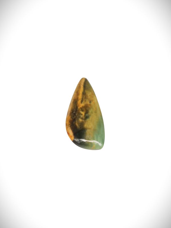 Moko Pounamu Raukaraka Greenstone Free Form Cabochon #183