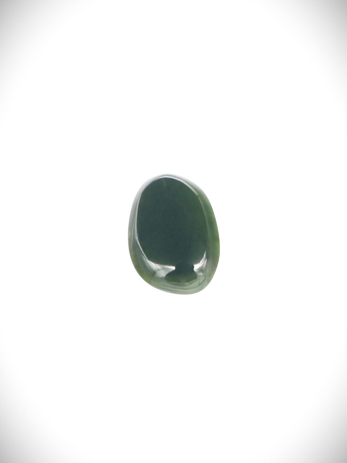 Moko Pounamu Kawakawa Greenstone Free Form Cabochon #196