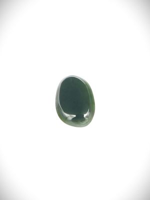 Moko Pounamu Kawakawa Greenstone Free Form Cabochon #196