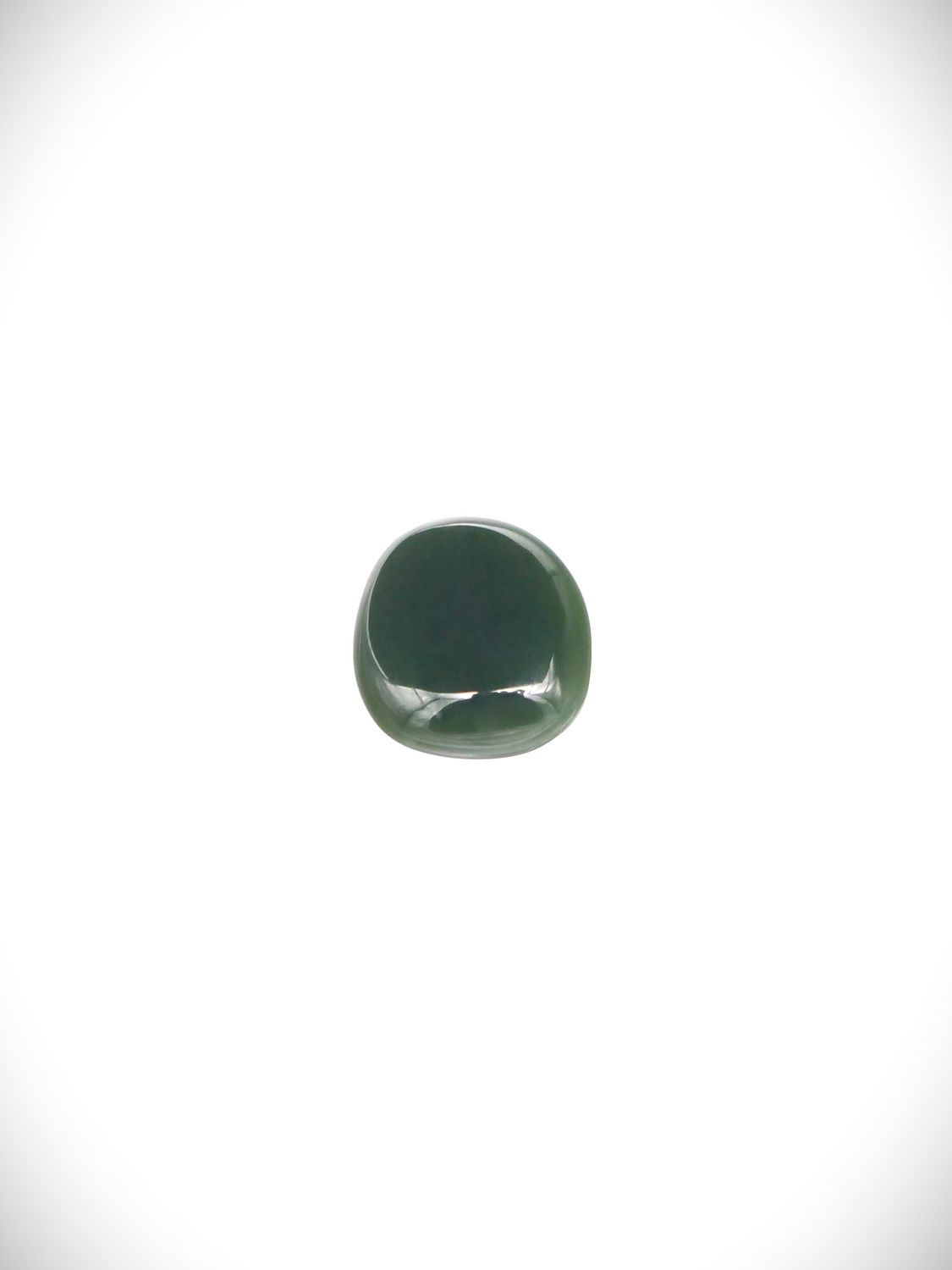 Moko Pounamu Kawakawa Greenstone Free Form Cabochon #198