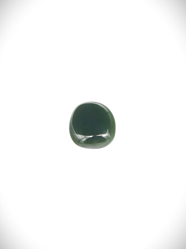 Moko Pounamu Kawakawa Greenstone Free Form Cabochon #198