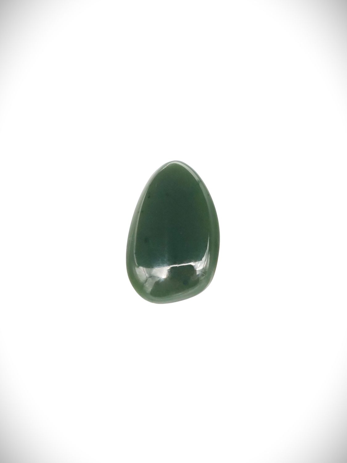 Moko Pounamu Kawakawa Greenstone Free Form Cabochon #190