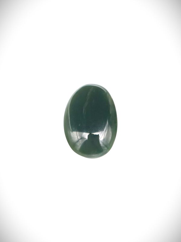 Moko Pounamu Kawakawa Greenstone Free Form Cabochon #193