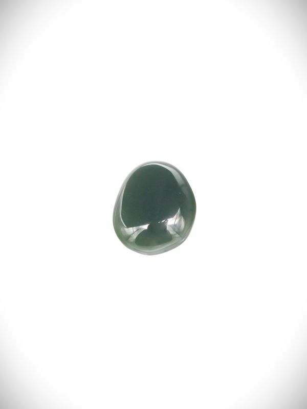 Moko Pounamu Kawakawa Greenstone Free Form Cabochon #195