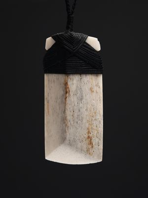 Moko Pounamu Whale Bone Carving Toki - Aoraki