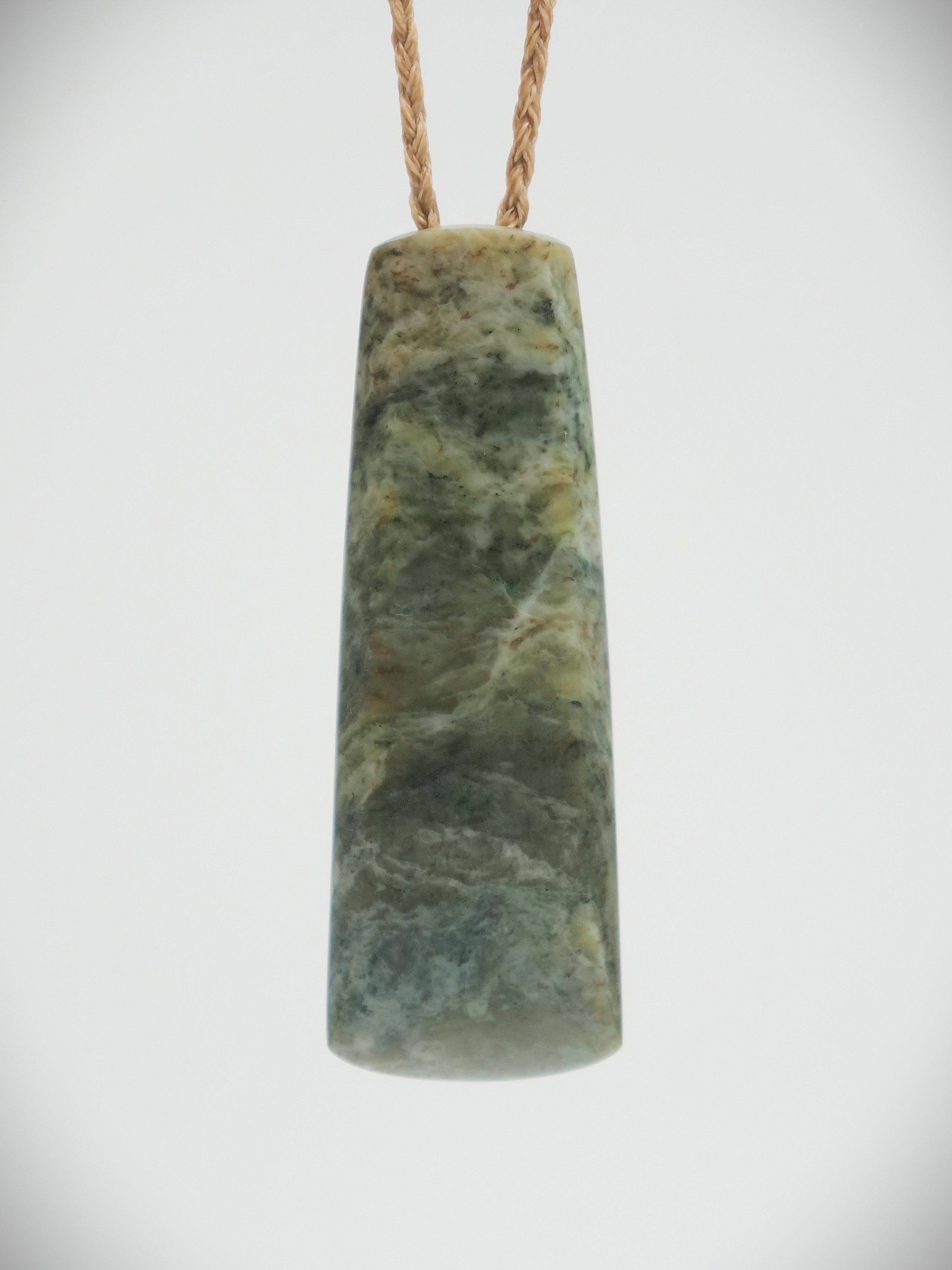 Moko Pounamu Toki NZ Genuine Vulcanised Te Tau Ihu (Nelson) Kokopu Greenstone - Tikotatahi