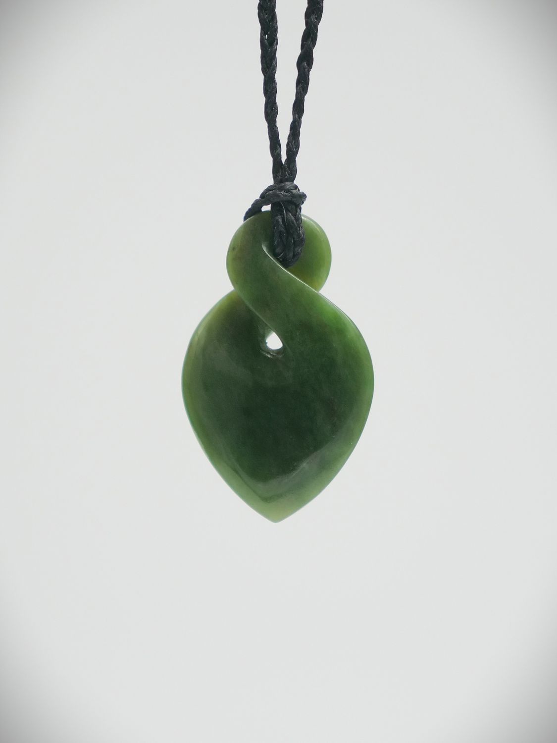Moko Pounamu Single Pikorua NZ Genuine Marsden Flower Greenstone - Taramea