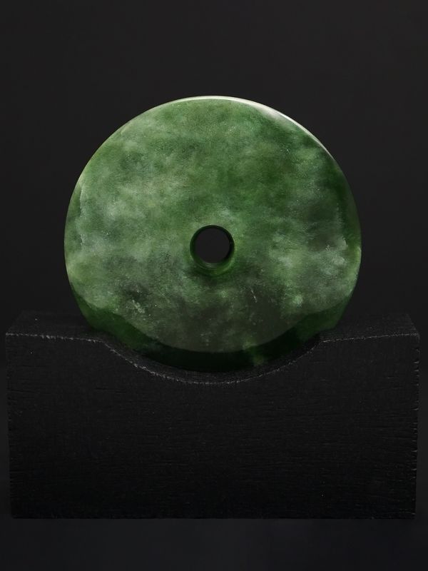 Moko Pounamu Porohita NZ Kawakawa Flower Greenstone Nehru