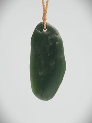 Moko Pounamu Natural Kuru NZ Genuine Kawakawa Greenstone - Whakaraupo