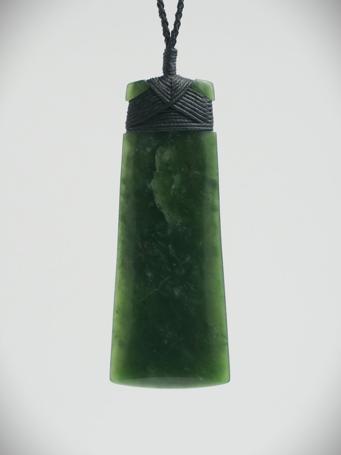 Moko Pounamu Toki NZ Genuine Kawakawa Greenstone - Koromiko