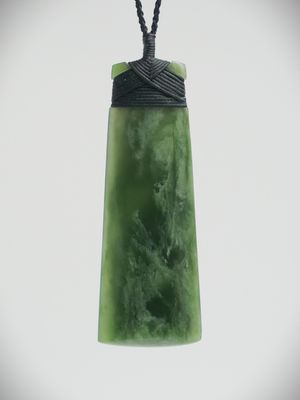 Moko Pounamu Toki NZ Genuine Marsden Flower Greenstone - Hauroko