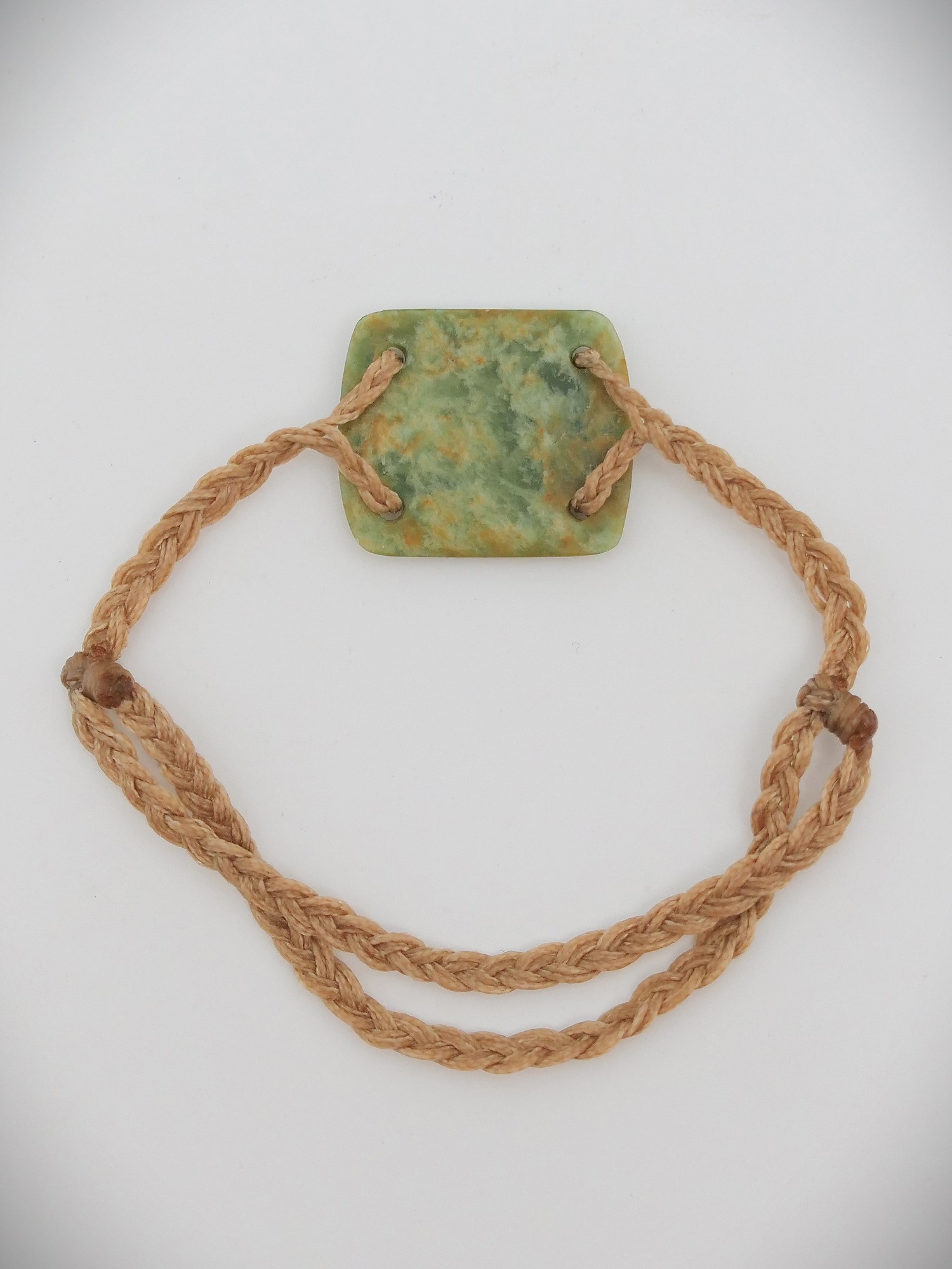 Moko Pounamu Adjustable Bracelet NZ Genuine Marsden Flower Greenstone 12524