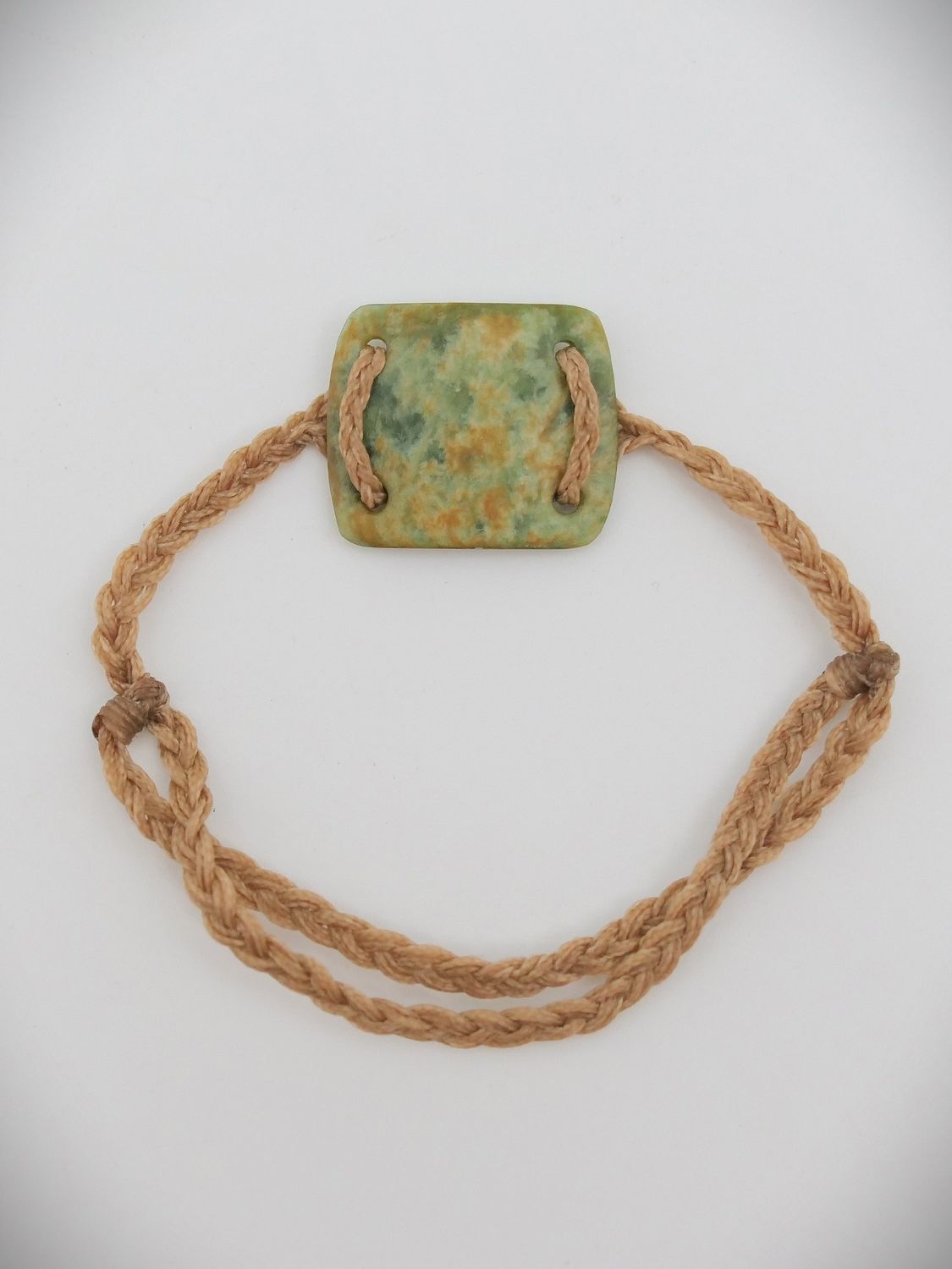 Moko Pounamu Adjustable Bracelet NZ Genuine Marsden Flower Greenstone 12524