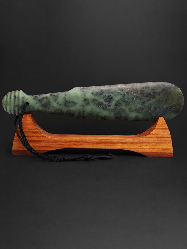 Moko Pounamu Mere NZ Genuine Totoweka Pounamu - Wakatu