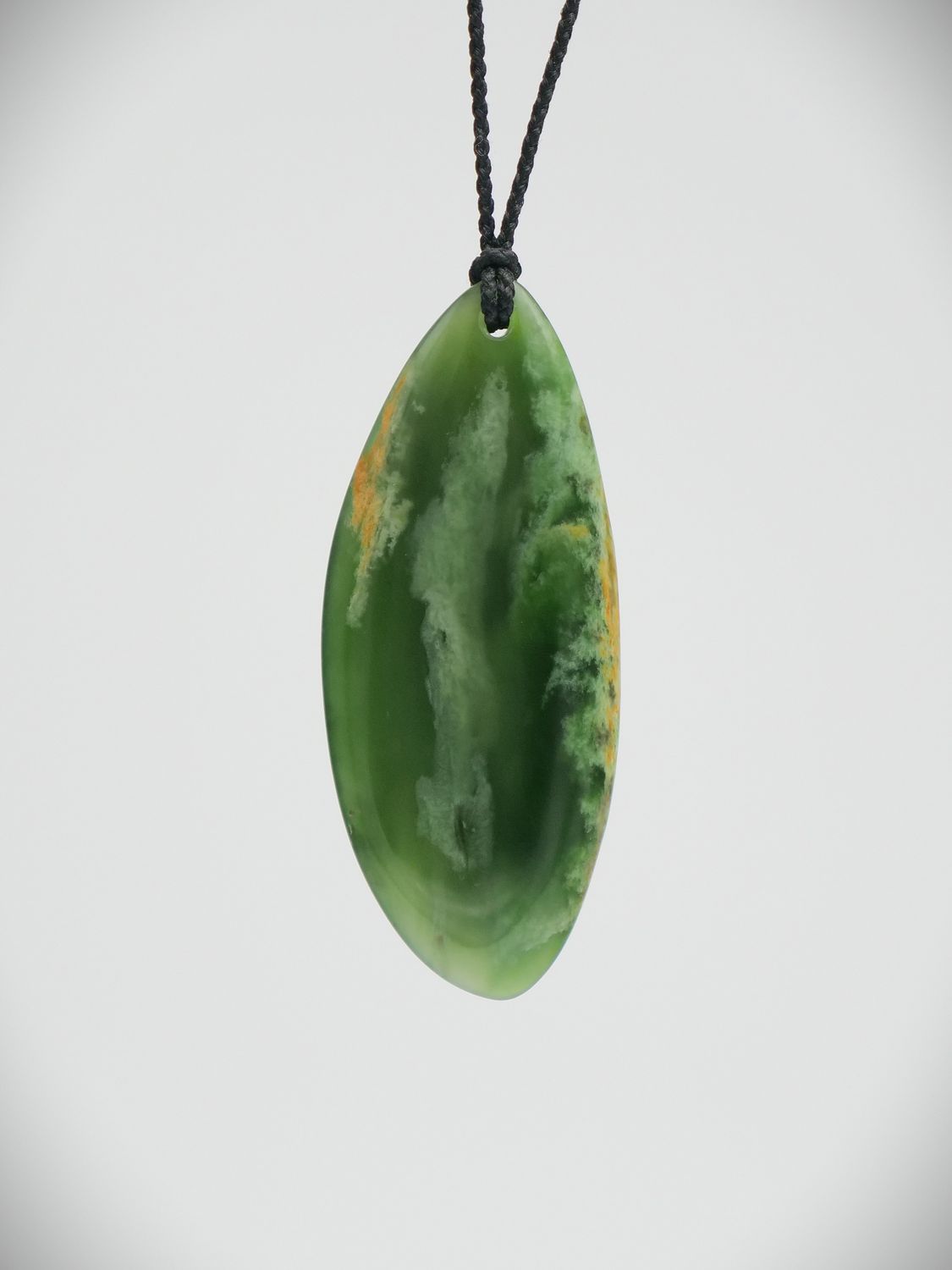 Moko Pounamu Roimata (Teardrop) NZ Genuine Kahurangi Flower Greenstone - Mahara