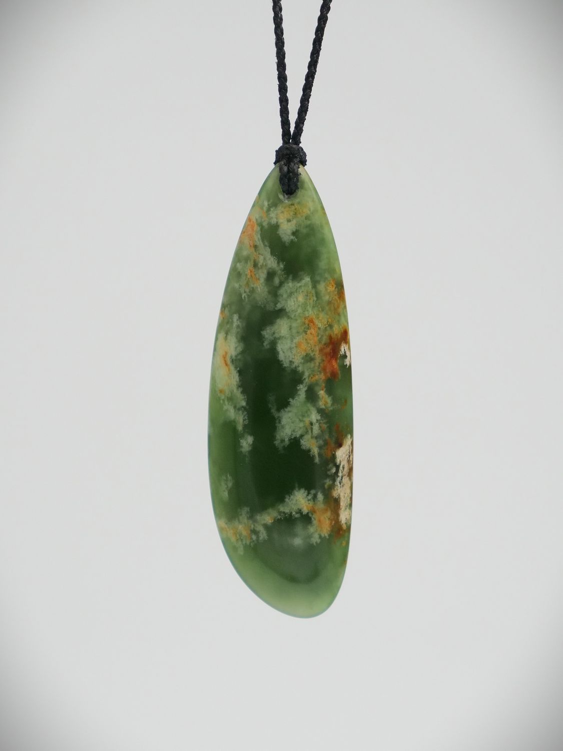 Moko Pounamu Roimata (Teardrop) NZ Genuine Kahurangi Flower Greenstone - Kahika