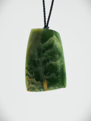 Moko Pounamu Kuru NZ Genuine Kahurangi Flower Greenstone - Mahinepua