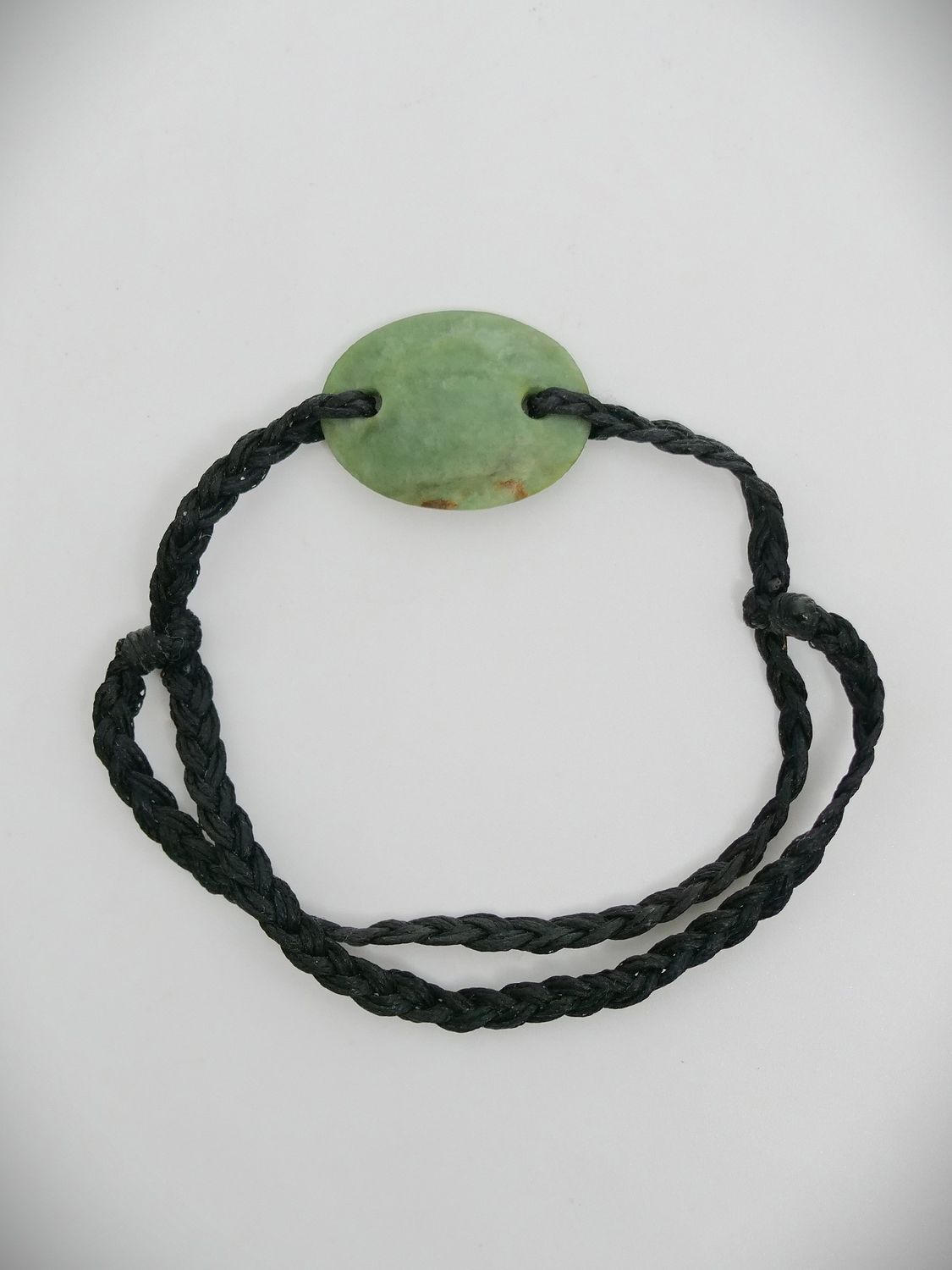 Moko Pounamu Adjustable Bracelet NZ Genuine Marsden Flower Greenstone 12607