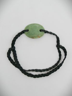 Moko Pounamu Adjustable Bracelet NZ Genuine Marsden Flower Greenstone 12607