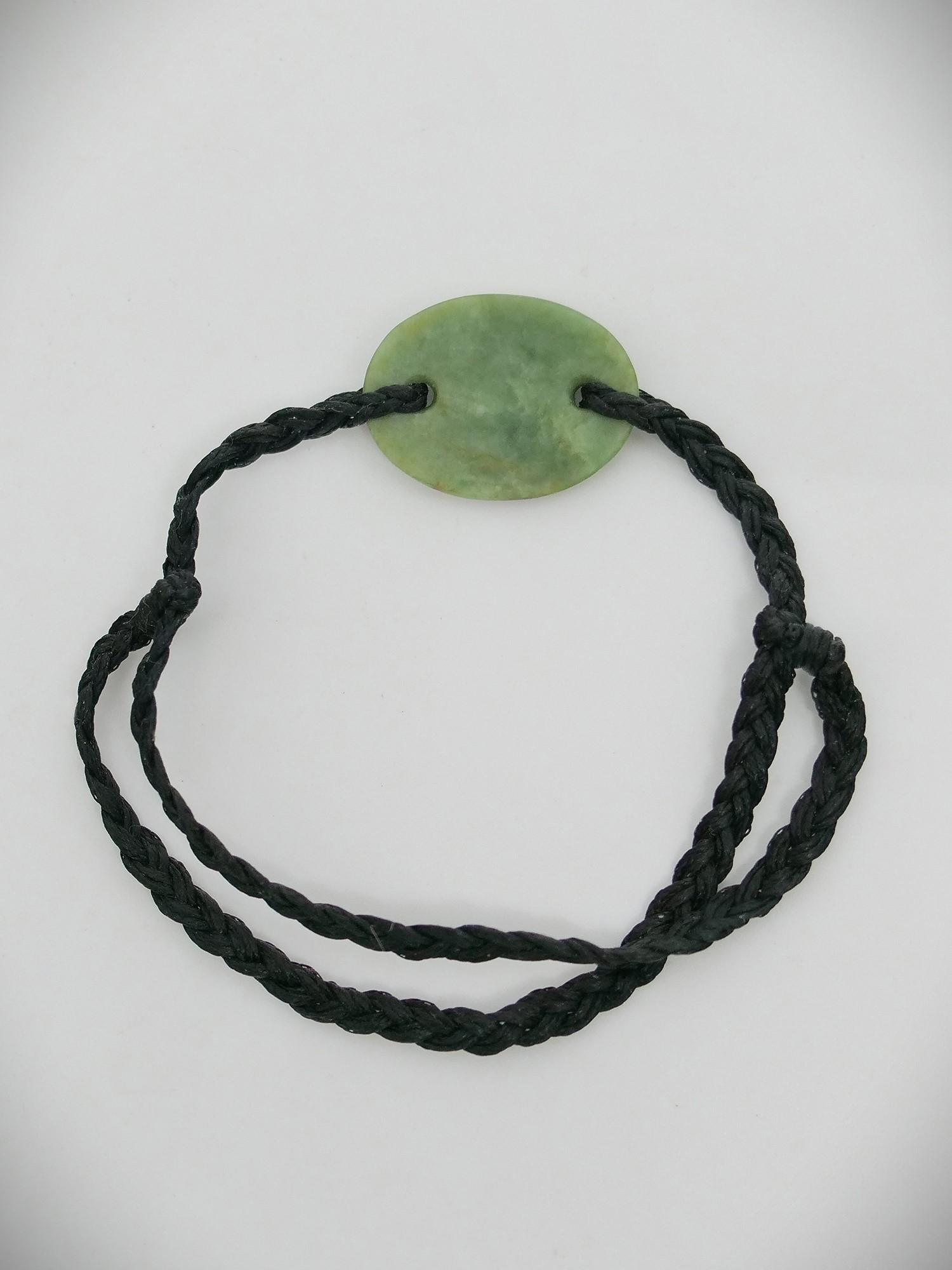 Moko Pounamu Adjustable Bracelet NZ Genuine Marsden Flower Greenstone 12607
