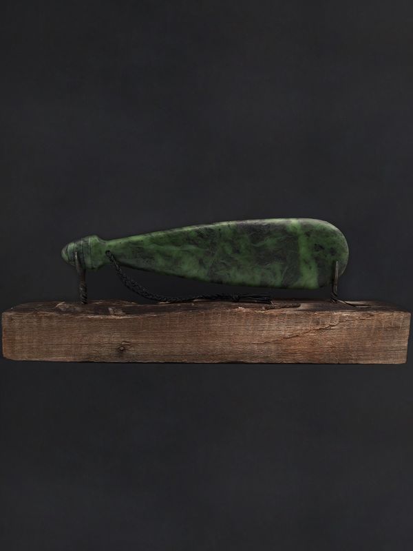 Moko Pounamu Mere NZ Genuine Totoweka Pounamu - Takamatua