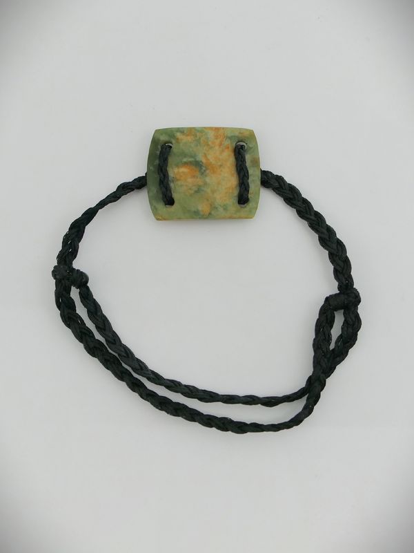 Moko Pounamu Adjustable Bracelet NZ Genuine Marsden Flower Greenstone 12661